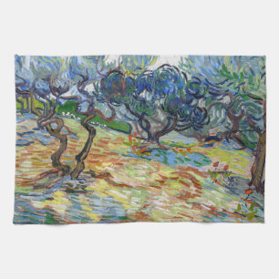 Linge De Cuisine Vincent van Gogh - Oliviers : Ciel bleu vif
