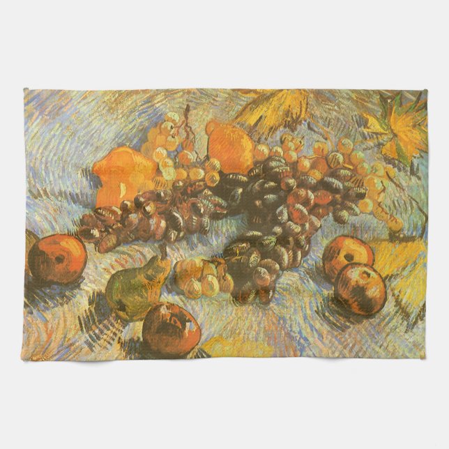 Linge De Cuisine Vincent van Gogh - Pommes, poires, citrons, raisin (Horizontal)