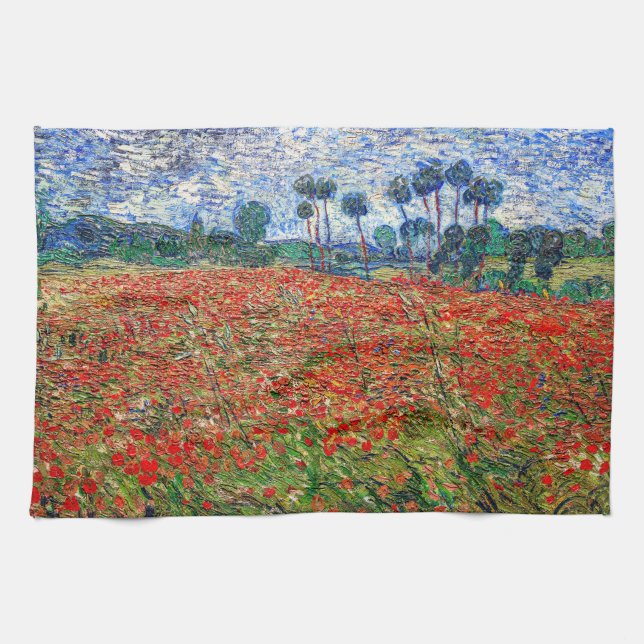 Linge De Cuisine Vincent van Gogh - Poppy Field (Horizontal)