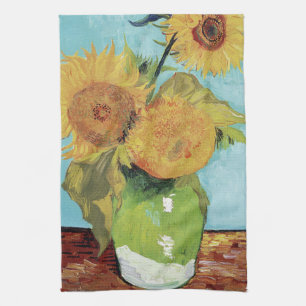 Linge De Cuisine Vincent Van Gogh Vase Sunflowers Art