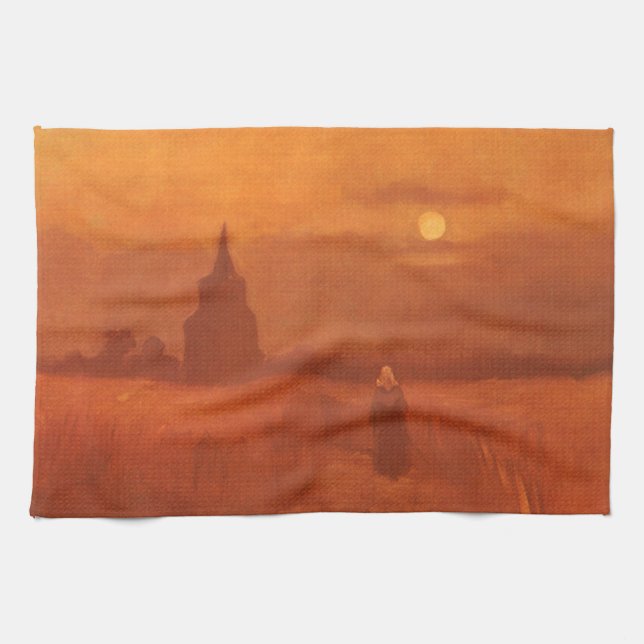 Linge De Cuisine Vincent van Gogh - Vieille tour dans les champs (Horizontal)