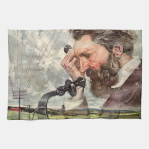 Linge De Cuisine Vintage Business, Alexander Graham Bell Téléphone