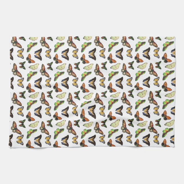 Linge De Cuisine Vintage Butterflies (Horizontal)