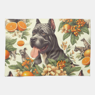 Linge De Cuisine Vintage Cane Corso sans mer