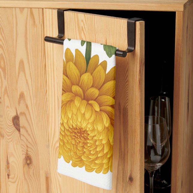 Linge De Cuisine Vintage Chrysanthemum (Pliage en tiers)