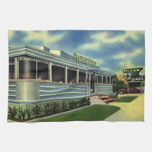 Linge De Cuisine Vintage Classic les années 50 Retro Restaurant Pél