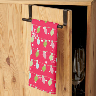 Linge De Cuisine Vintage classique Vacances Motif-Fêtes de Noël Lum