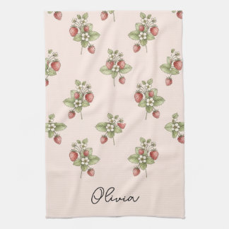 Linge De Cuisine Vintage Cottagecore Aesthetic Berries and Blooms