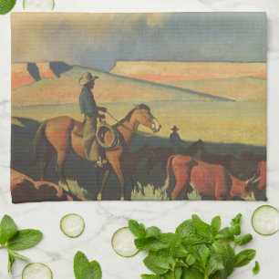 Linge De Cuisine Vintage Cowboys, Open Range par Maynard Dixon