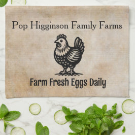 Linge De Cuisine Vintage élevage de poulets