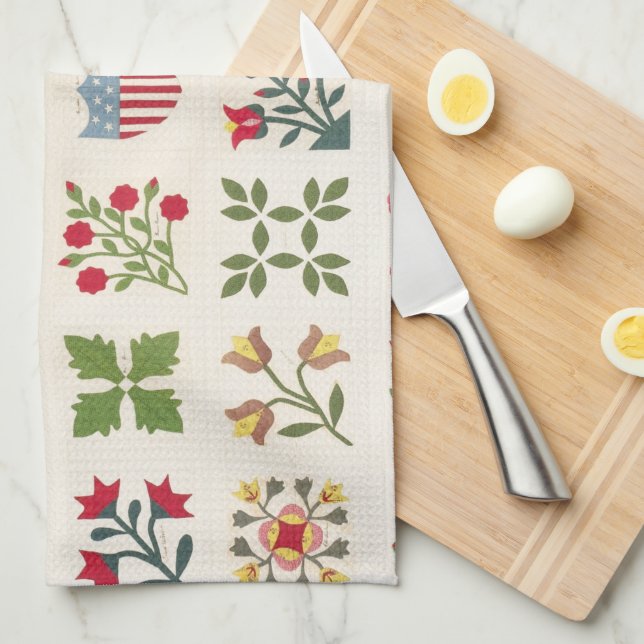 Linge De Cuisine Vintage esthétique Noël vacances Motif (Quart Plié)