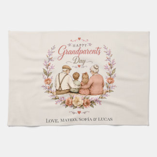Linge De Cuisine Vintage Grandparents Day / Abuelos Clásico