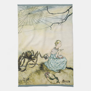 Linge De Cuisine Vintage Little Miss Muffet par Arthur Rackham