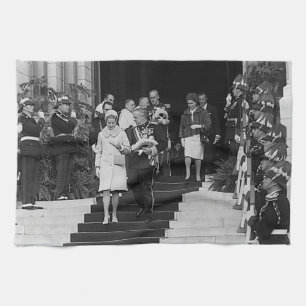 Linge De Cuisine Vintage Monaco Prince Albert et Princesse Grace