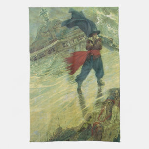 Linge De Cuisine Vintage Pirate, le Hollandais volant par Howard Py