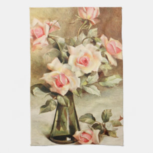 Linge De Cuisine Vintage Saint Valentin Amour Romance Roses roses r