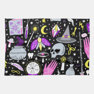 Linge De Cuisine Vintage tartan brun-orange.