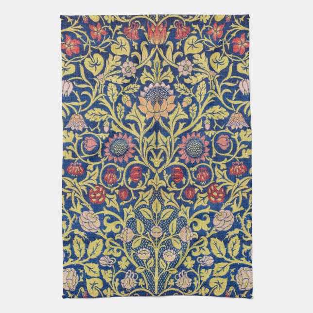 Linge De Cuisine Violet et et Columbine, William Morris (Vertical)