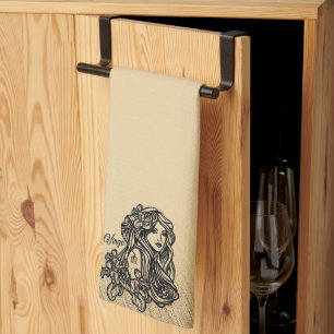 Linge De Cuisine Virgo Zodiac - Antique Look