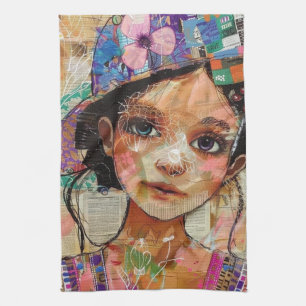 Linge De Cuisine Visage de collage de scrapbook vintage (1)