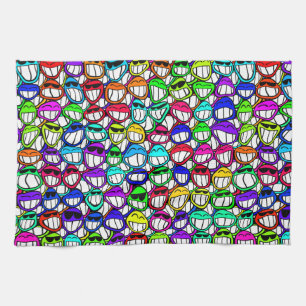 Linge De Cuisine Visages souriants cool