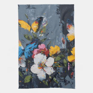Linge De Cuisine Vol de Papillon Abstrait Vibrant (9)