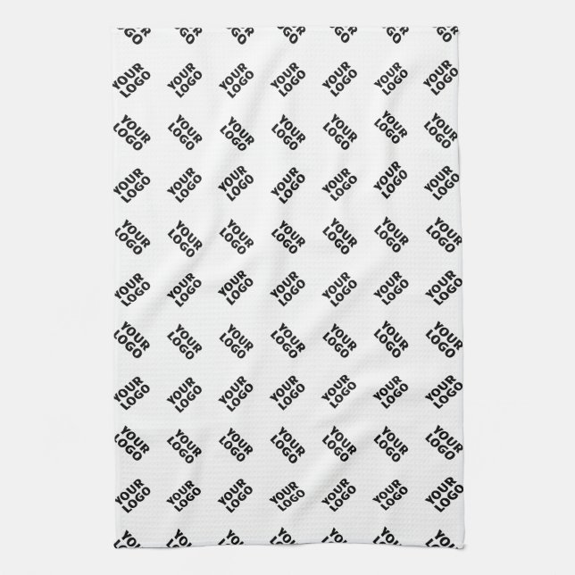 Linge De Cuisine Votre logo | Motif répété de substitution simple (Vertical)