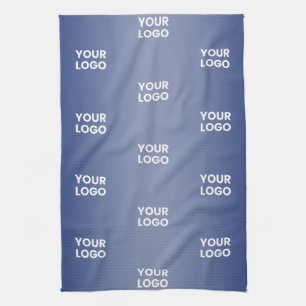 Linge De Cuisine Votre logo Simple Répétition Logo Marine Blue Grad