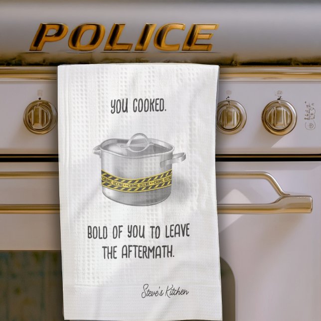 Linge De Cuisine Vous avez cuisiné Funny Personnalisé (Créateur téléchargé)