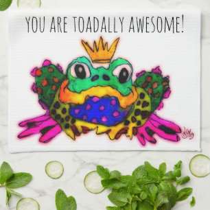 Linge De Cuisine Vous Êtes Aujourd'Hui Awesome Grenouille 1/2 Plier