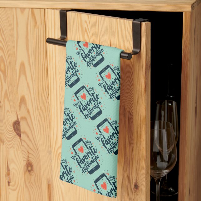 Linge De Cuisine Vous êtes mon affection numérique de notification  (Pliage en tiers)