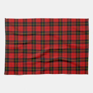 Linge De Cuisine Wallace tartan rouge noir plaid