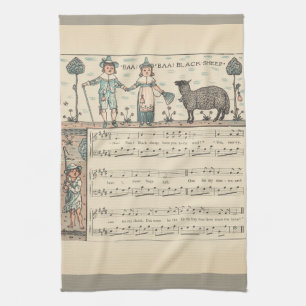 Linge De Cuisine Walter Crane Baa Baa Mouton Noir Comptine