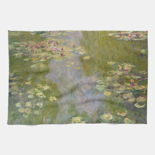 Linge De Cuisine Water Lilies by Claude Monet