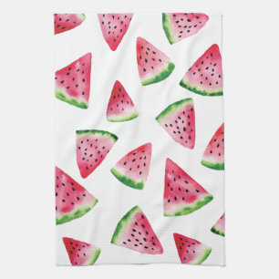 Linge De Cuisine Watermelon tranche fruit aquarelle Cuisine Serviet