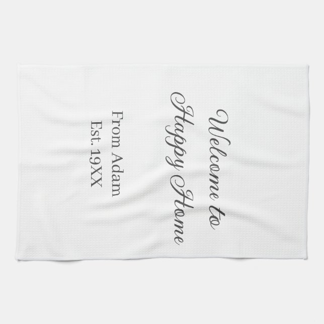 Linge De Cuisine Welcome to home real estate house inauguration est (Horizontal)