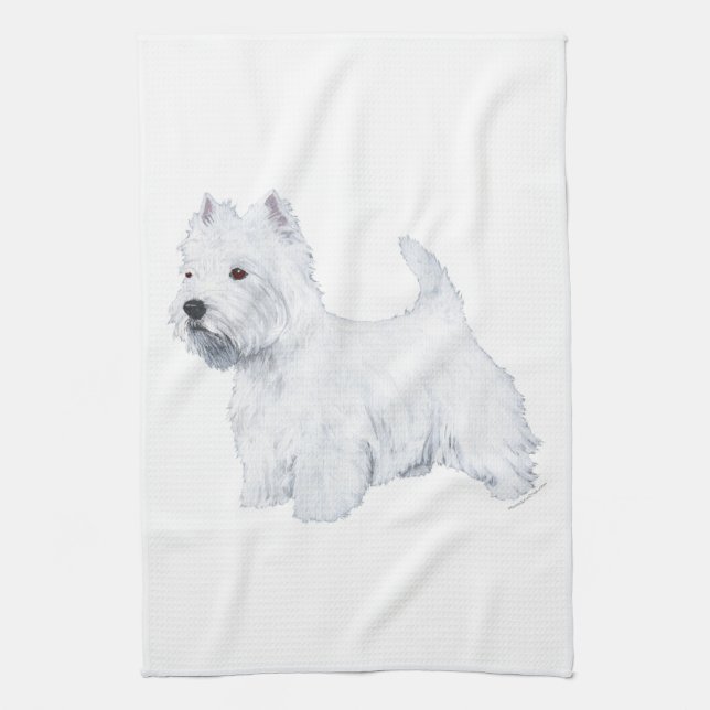 Linge De Cuisine West Highland White Terrier (Vertical)