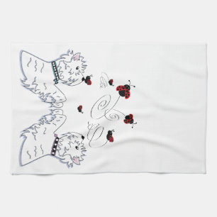 Linge De Cuisine Westies et coccinelles