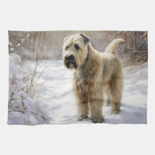 Linge De Cuisine Wheaten Terrier Laisser neiger Noël