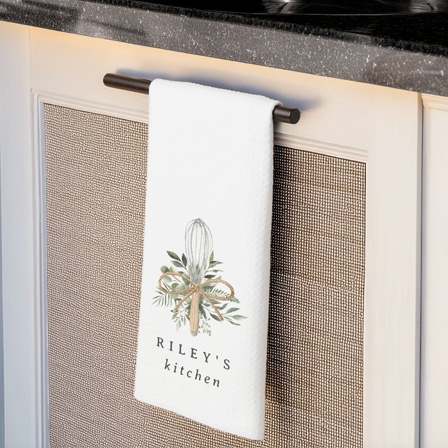 Linge De Cuisine Whisk botanique personnalisé (Créateur téléchargé)