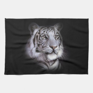 Linge De Cuisine White Tiger Face