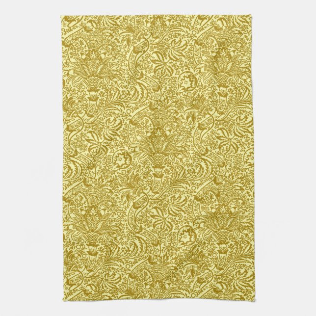 Linge De Cuisine William Morris Indian, Mustard Gold (Vertical)