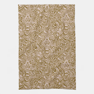 Linge De Cuisine William Morris Indian, Taupe Tan et Beige