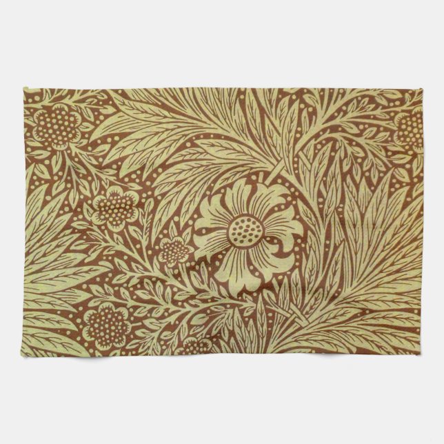 Linge De Cuisine William Morris Marigold Motif de fleurs antiques (Horizontal)
