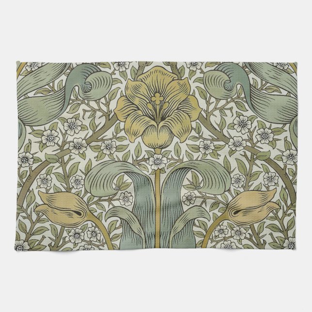 Linge De Cuisine William Morris Spring Motif classique épais (Horizontal)