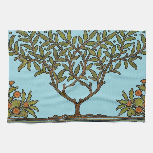 Linge De Cuisine William Morris Tree Frieze Fond d'écran floral (Horizontal)
