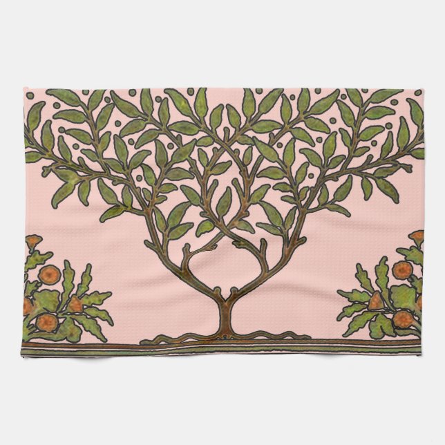 Linge De Cuisine William Morris Tree Frieze Fond d'écran floral (Horizontal)