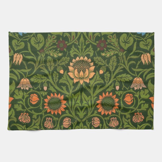 Linge De Cuisine William Morris Violet et Columbine Art Rug (Horizontal)