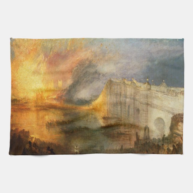 Linge De Cuisine William Turner - L'incendie du Parlement (Horizontal)