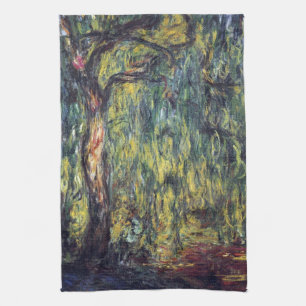 Linge De Cuisine Willow de Weeping par Claude Monet, Art Vintage